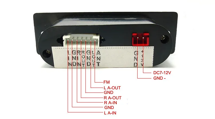 12 В LED Беспроводной Модуль Аудио без потерь FLAC WAV MP3 WMA декодер доска модуль