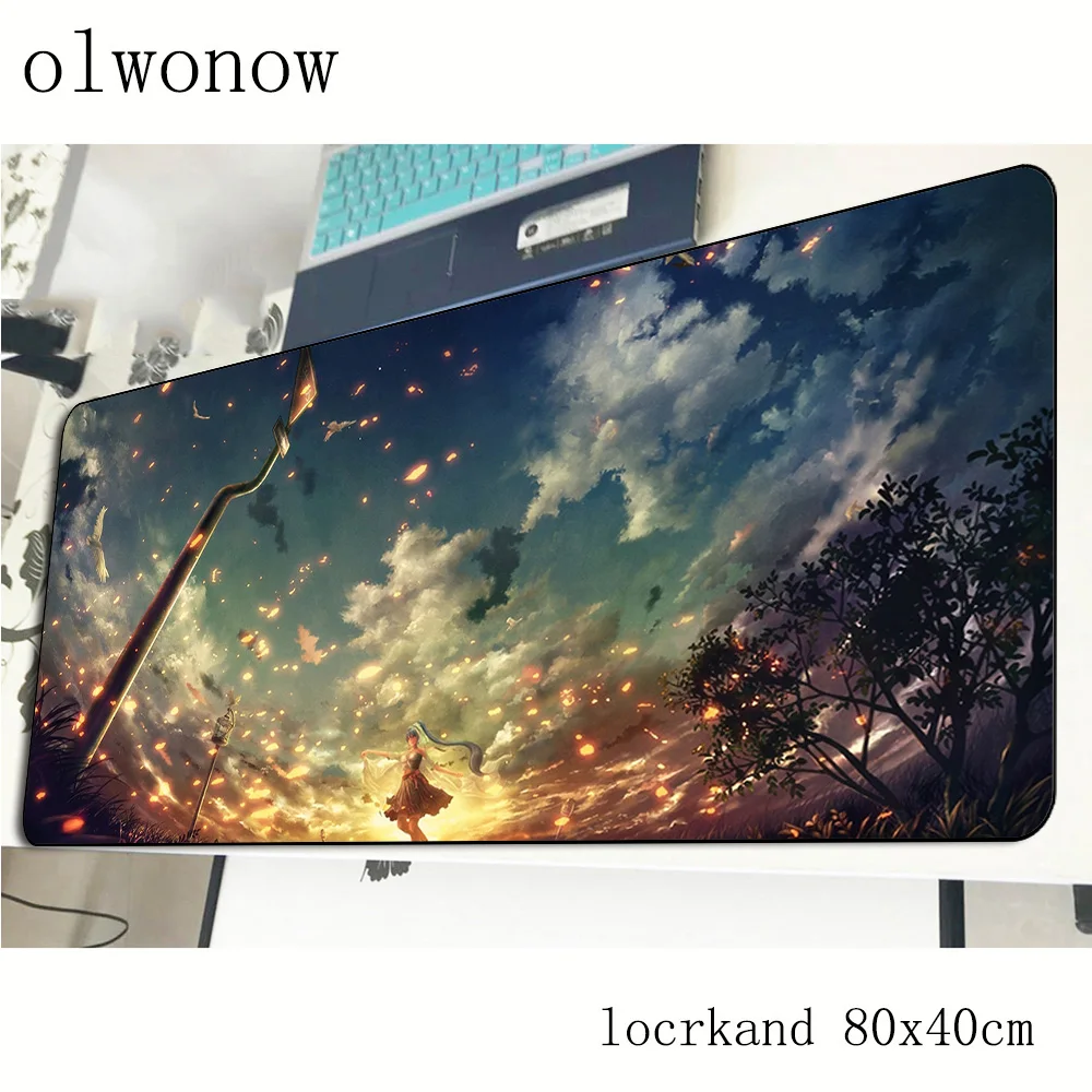 Hatsune Miku геймерский коврик для мыши на день рождения 800x400x2 мм игровой коврик для мыши гелевый ноутбук аксессуары для ПК ноутбук padmouse эргономичный коврик