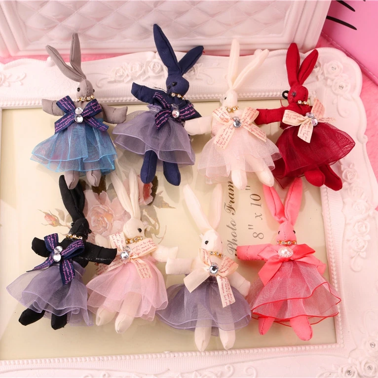 12 шт./лот Кружево платье прекрасный и сладкий темперамент кроличьей шерсти DIY