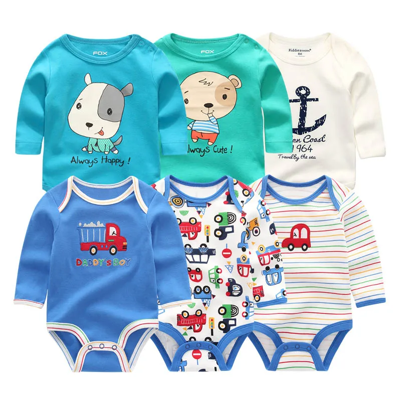 Baby Bodysuits6014 Одежда для маленьких девочек боди с единорогами на возраст от 0 до 12 месяцев, Roupas de малыш Bebe, одежда комбинезон в полоску для новорожденных, хлопковая одежда для малышей, одежда для девочек - Цвет: Baby Bodysuits6014