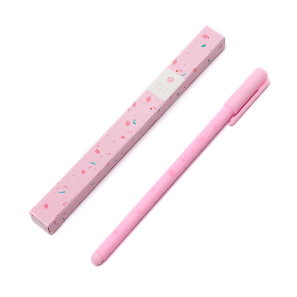 Романтическая гелевая ручка белая черная розовая с Сакурой черные чернила