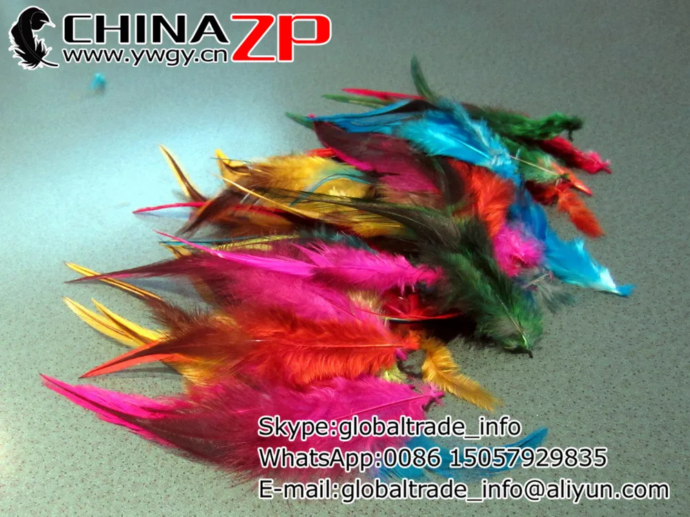 CHINAZP Factory 200 шт./лот крашеные разноцветные петушиные куриные седла перо для DIY