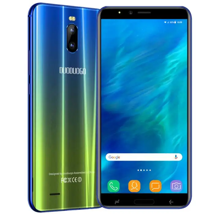 Зеленый Мобильный телефон TEENO DUODUOGO J6+, Android 8,1, 3 Гб ОЗУ, 16 ГБ, 6,0 дюйма, HD экран, две sim-карты, 4800 мАч, 8 Мп, 4G, мобильный смартфон, сотовый телефон - Цвет: Зеленый
