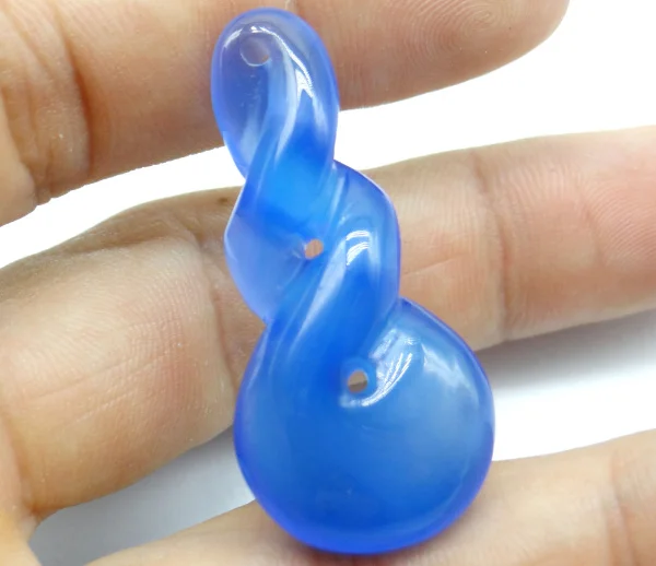 Натуральный мерцающий бирюзовый агат халцедон драгоценные камни Ruyi бисер