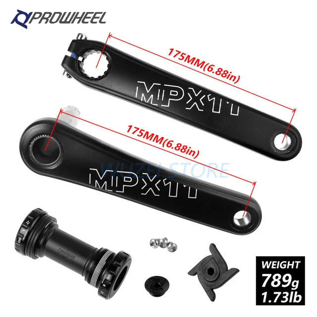 Crank 175mm with BB 170/175 мм Mtb обработки колесо зуб/30/32/34/36/38 T 7075 ЧПУ Алюминиевый узкие Ширина корона для Gxp модными принтами Xo Xx1 X9 X01 - Цвет: Crank 175mm with BB