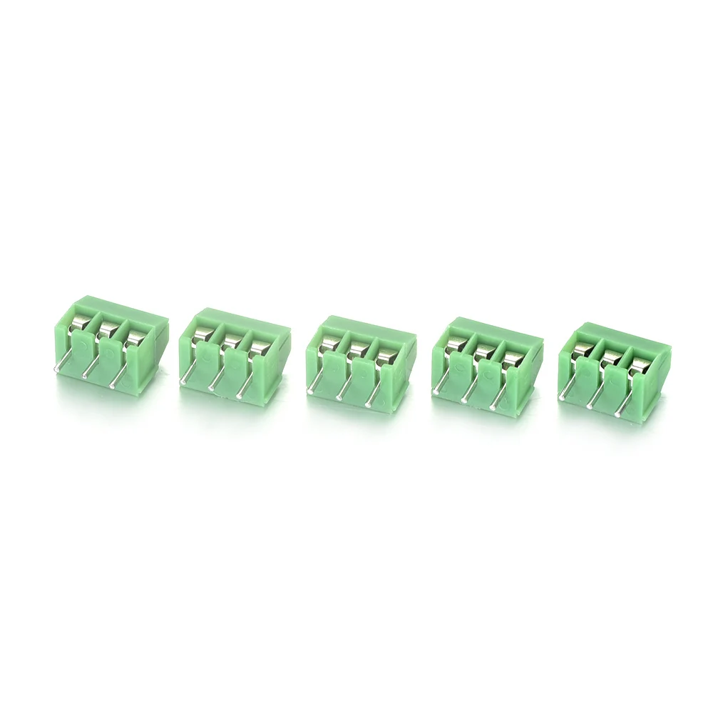 Высокое качество 50 шт. 10A 300 В 3 96 мм 2/3P PCB клеммный Винт Блок разъем мини