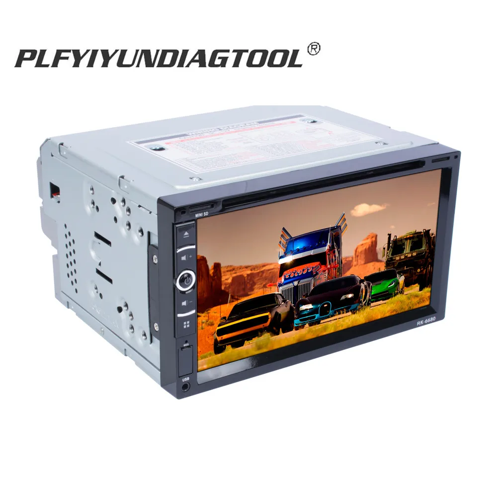 Универсальный двойной 2 Din автомобильный DVD плеер 6 95 &quotАвто видео/Mutimedia MP5/4/3