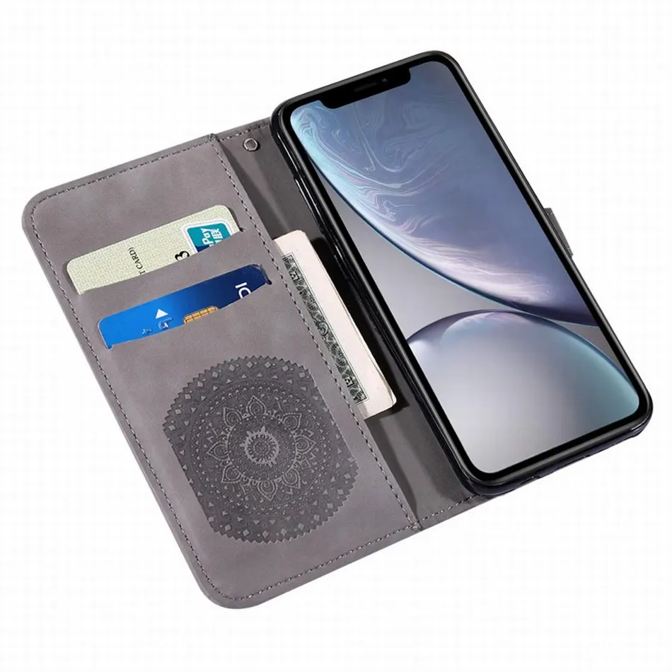 Высококачественный флип-чехол для телефона apple iPhone Xr XS X 11 Pro Max 6S 7 8 Plus, слот для карт, чехол, однотонный кошелек E22F