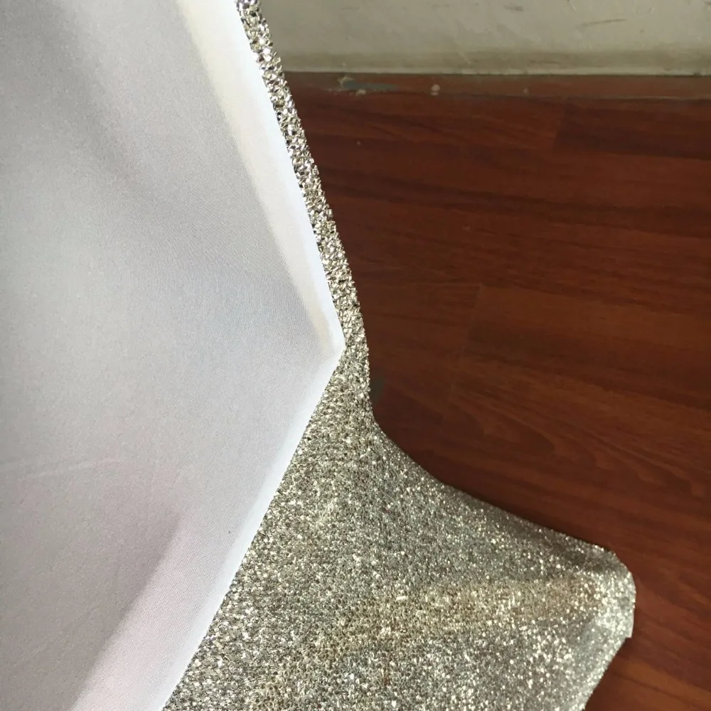 Чехлы для стула с золотыми блестками свадебного украшения | Дом и сад