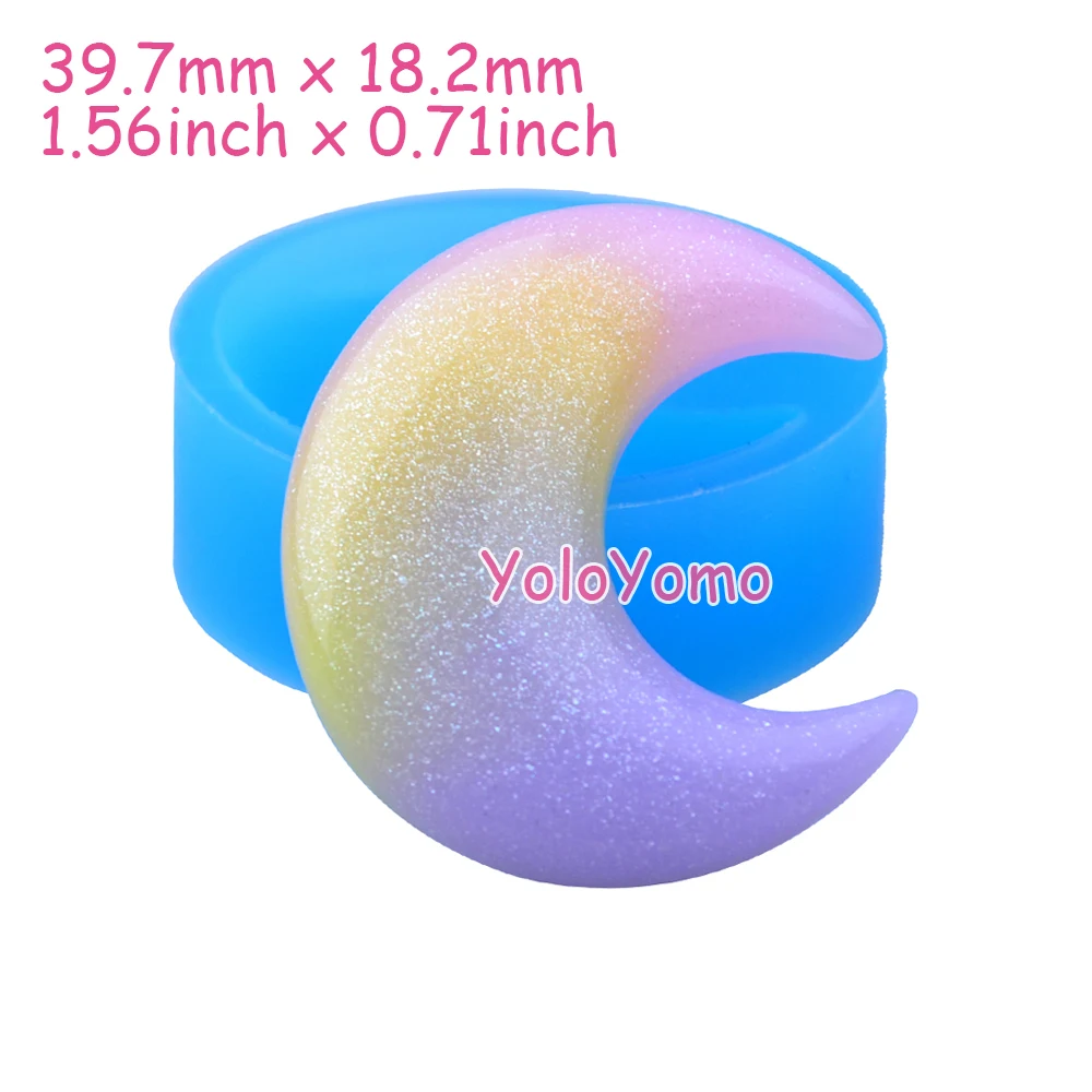 P595YL 39 7 мм Luna Гибкая силиконовая форма-полумесяц Форма Луна Sugarcraft помадка смола