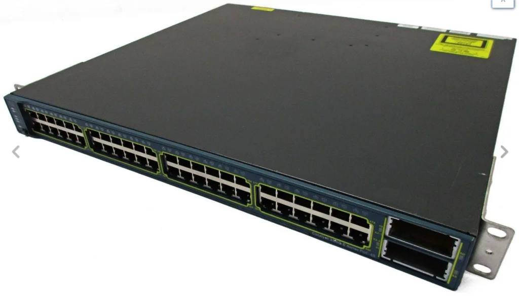 

Стандартный 48-портовый трехслойный коммутатор POE Gigabit 10 Gigabit uplink, б/у, оригинал