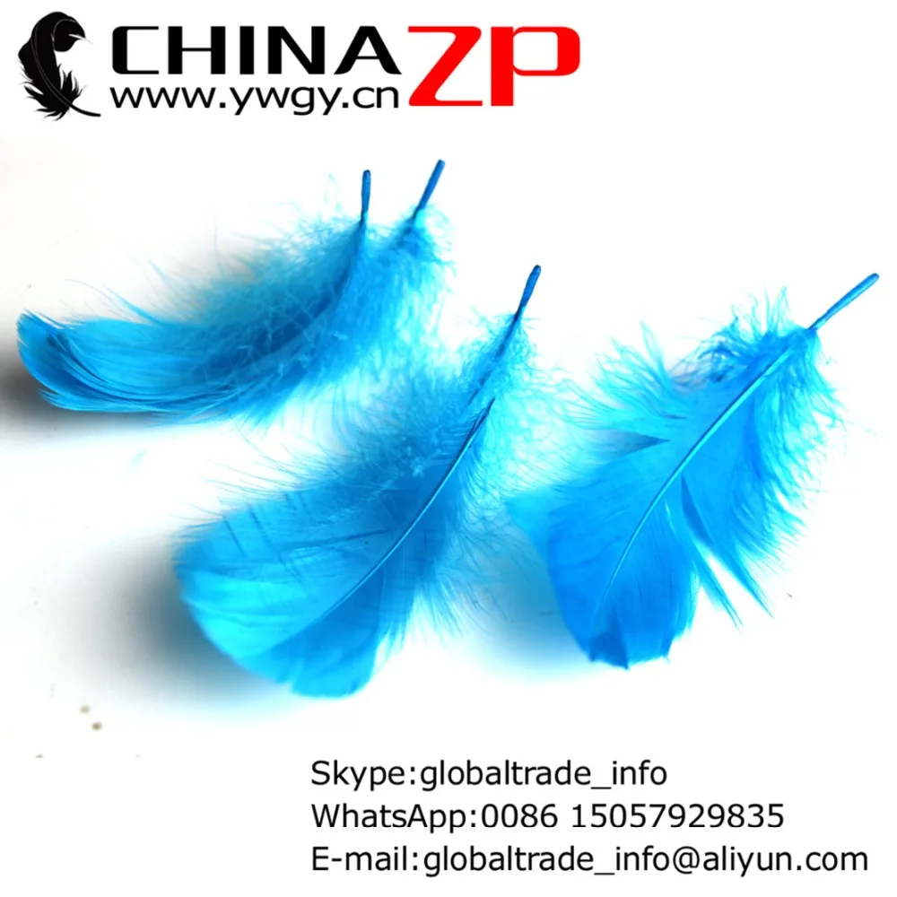 

Gold Manufacturer in CHINAZP Factory 500pieces/lot Selected Good Quality Dyed Turquoise Goose Nagoire Loose Feathers