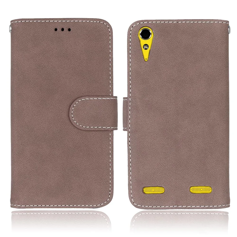 Brown Флип-чехол для lenovo A6010 Plus и A6000 и для lenovo Lemon K3 K30-T, кожный чехол " K 3 A 6000 6010 чехол для lenovo, чехол для телефона - Цвет: Brown