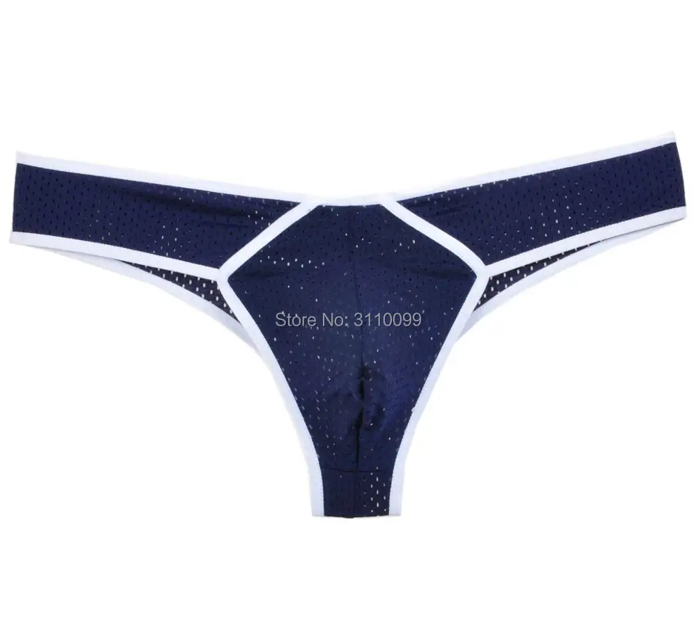 Дышащее сексуальное мужское нижнее белье с отверстиями бикини модные трусы