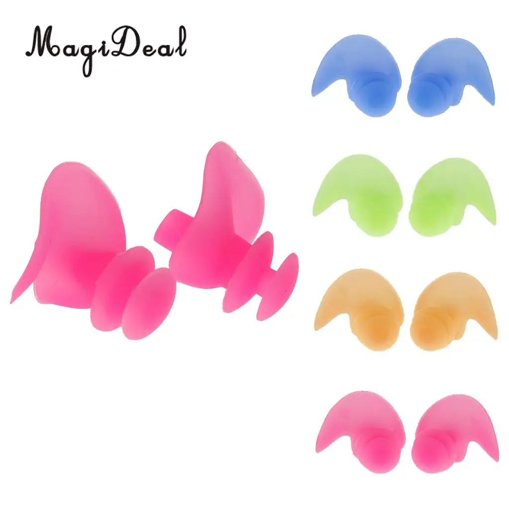 Высококачественные водонепроницаемые мягкие силиконовые беруши MagiDeal для защиты