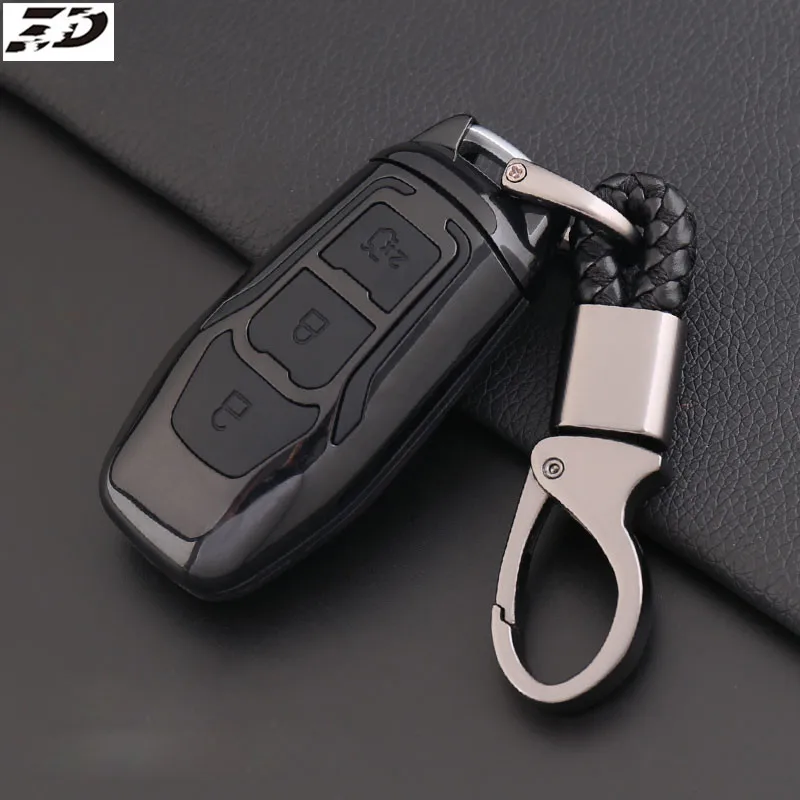 ABS + Силиконовый автомобильный смарт-брелок для ключей чехол Ford Mondeo 2 0 T Kuga Mustang 2015