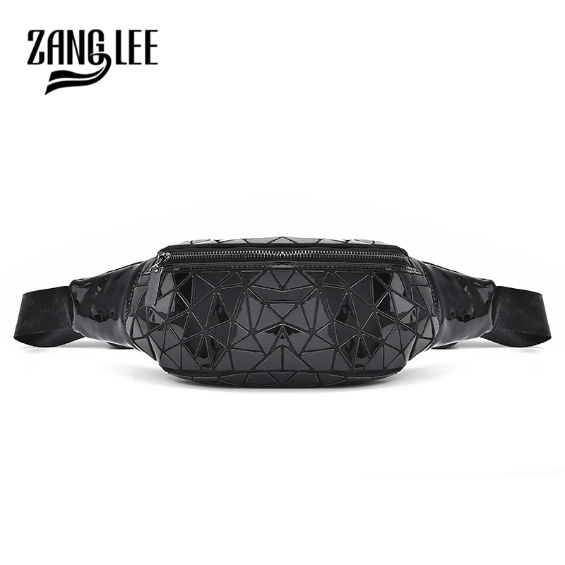 ZANG LEE Waist Pack Women Bag Fanny Trendy Women's Pockets Sports Outdoor Geometric Chest Bags Lingge Fashion | Багаж и сумки