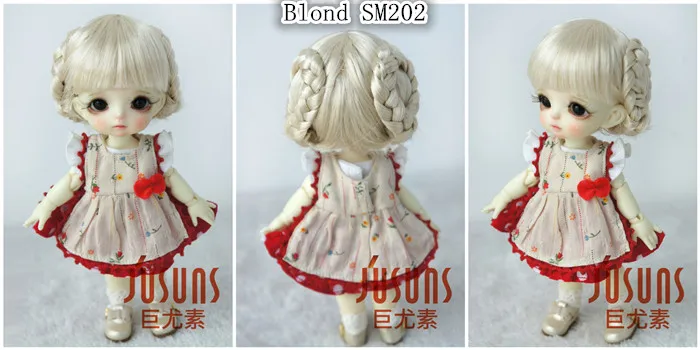 JD156 1/12 1/8 BJD кукольные парики балет милые синтетические мохеровые кукольные парики Размер 3-4 дюймов 4-5 дюймов 5-6 дюймов bjd парик куклы аксессуары