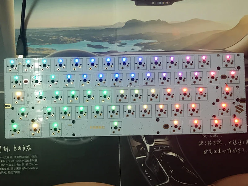 [Hfбезопасности] GH60 механическая клавиатура DIY Kit Заказная печатная плата с RGB патч светильник GH60 материнская плата