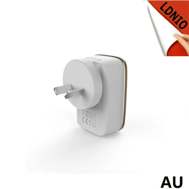 LDNIO A2204 Быстрая зарядка настенное зарядное устройство ЕС США штекер с 2 портами