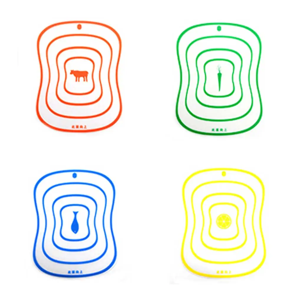 Лидер продаж 4 шт. Пластик разделочная доска кулинарный блок антибактериальные