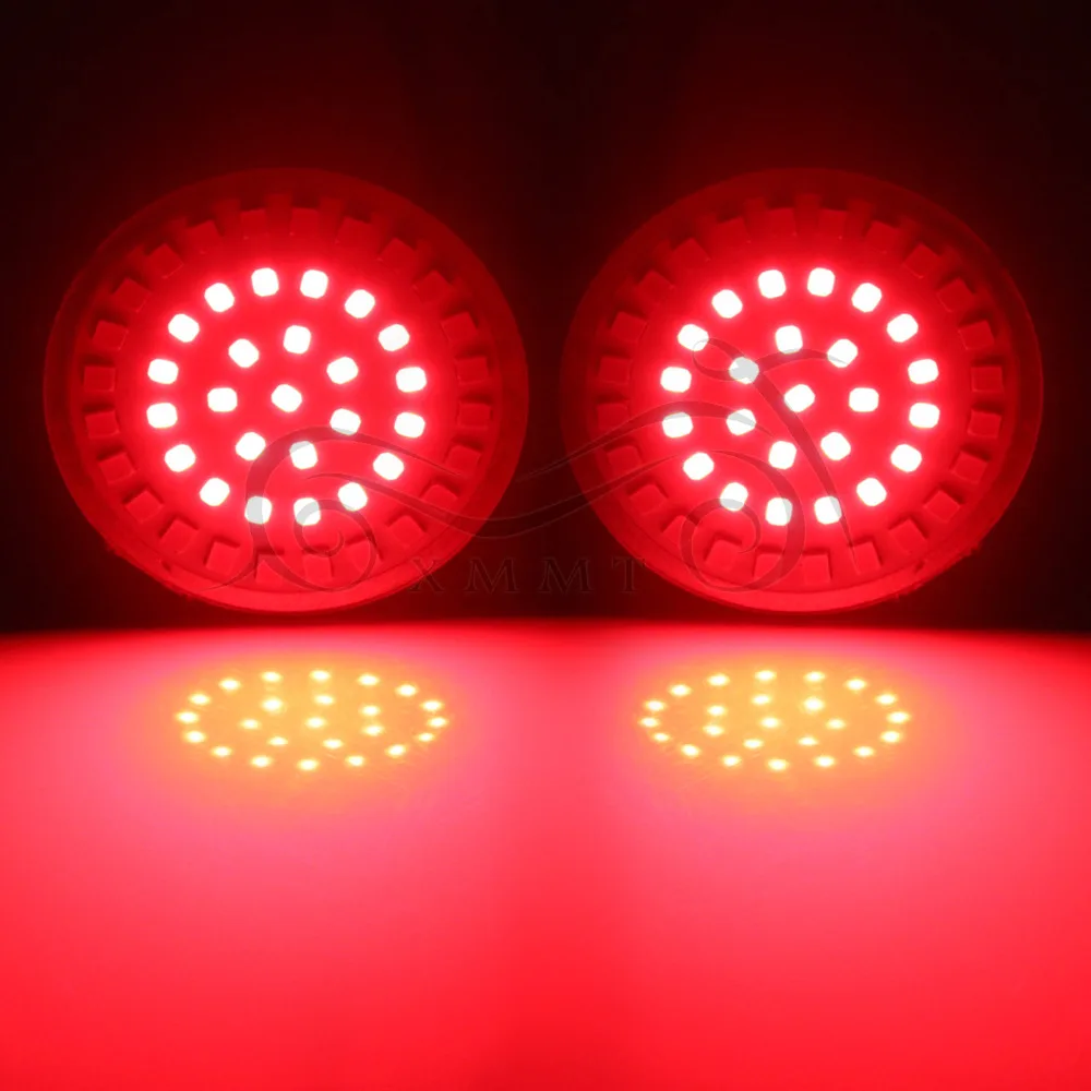 Motorcycle 1157 LED Inserts Red Turn Signal w/ Running Light For Harley Touring Sportster 2014-2017 Dyna 2012 - 2017 |
