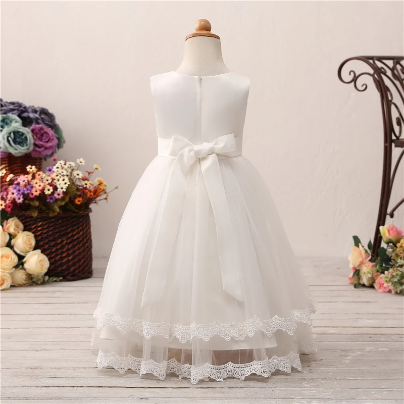 Женское бальное платье с бантом на спине Forevergracedress Белое Бальное Платье без
