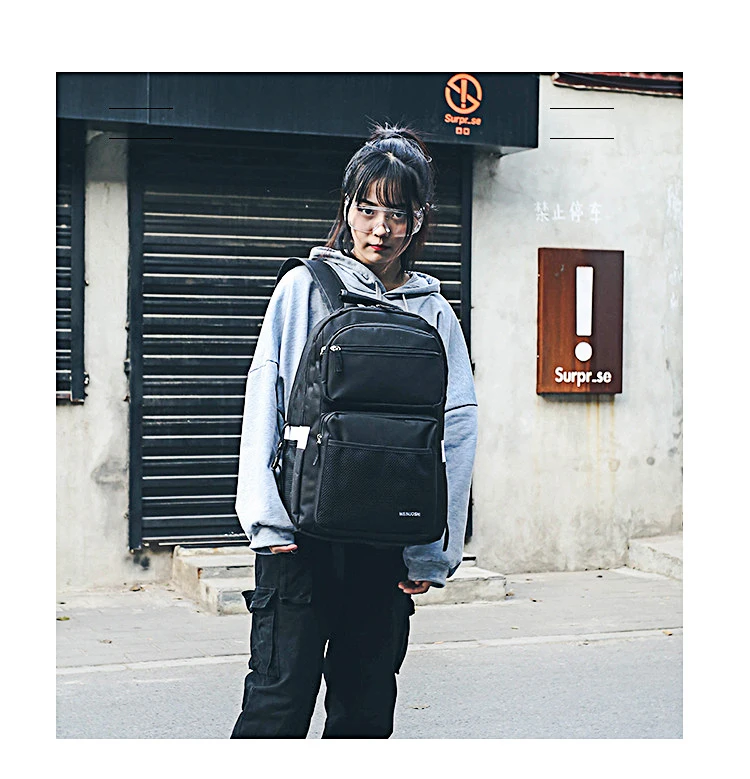 OZUKO Повседневный холщовый рюкзак для мужчин Женский Mochila модные школьные сумки большой емкости водонепроницаемый рюкзак для путешествий Mochilas