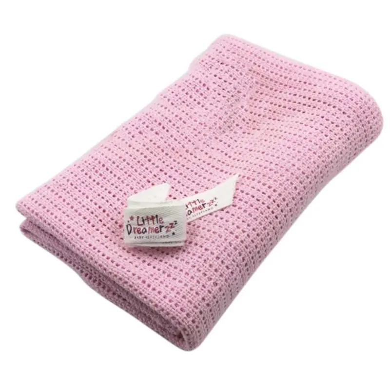 Одеяла для новорожденных Пеленание младенца мягкий хлопок вязанный крючком