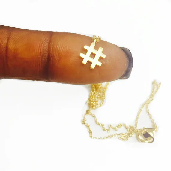 Оригинальный знак дневного света Маленький Символ # ожерелья с музыкальной нотой