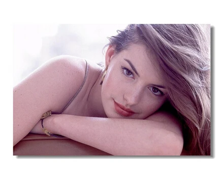 Anne Hathaway Сексуальная музыкальная звезда обычный плакат настенная бумага 20x30