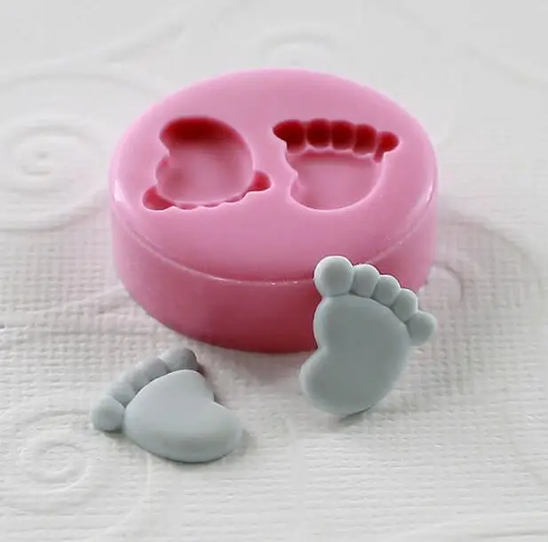 

PRZY Very Very Tinny ( 12mm)Mini Feet/Foot Silicone Fondant Mold For Cake Decorating Tools Cake mold Chocolate