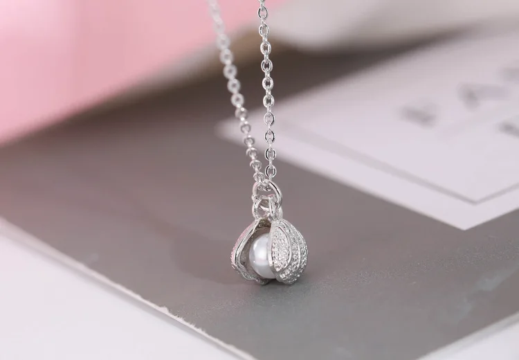 Кулоны и ожерелья из серебра 925 пробы с жемчугом | Украшения аксессуары