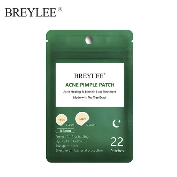 BREYLEE прыщи, пластырь для лечения прыщей, наклейки для удаления прыщей, инструмент для удаления пятен, уход за кожей, маска для лица, водонепроницаемая, 22 патча - Цвет: night use