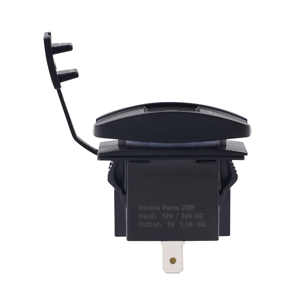 Автомобильное зарядное устройство с двумя usb разъемами 12 В 3 1 А 5 выход 4 цветными