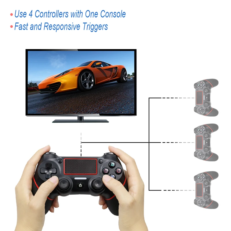 Беспроводной Bluetooth Джойстик для PS4 контроллер подходит мандо ps4 консоль Playstation