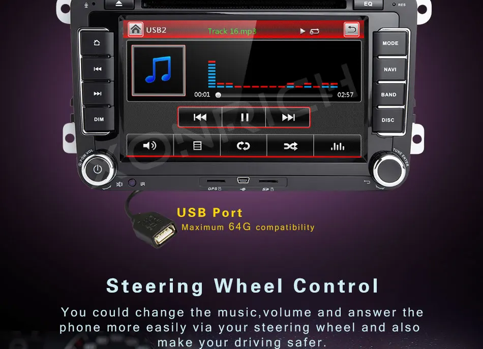 Авторадио 2Din dvd-плеер для VW Skoda Octavia 2 3 Superb Volkswagen Passat b6 Seat Leon 2 Polo T5 AmarokGolf 5 6 мультимедиа