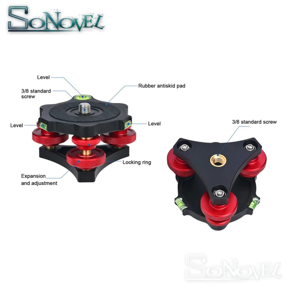 Нивелирующая головка для цифровой зеркальной камеры трехколесная Регулировка