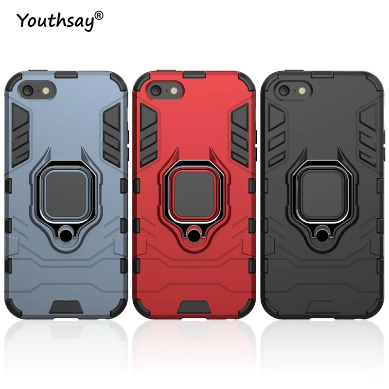 

Чехол-накладка для iPhone SE, 5, 5 SE, 5S, с магнитным кольцом-подставкой