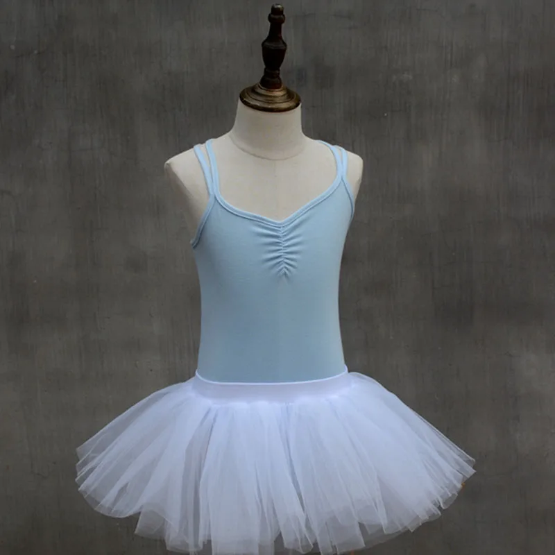 Гимнастическое трико детское балетное платье летняя хлопковая одежда для