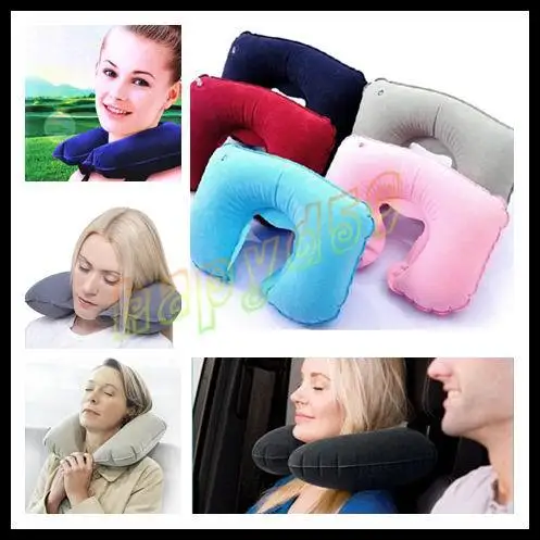 

10pcs car Travel Sleeping Pillow Air Inflatable Neck Pillow U-Shaped Pillow Inflatable Neck Air Cushion Inflatable headrest