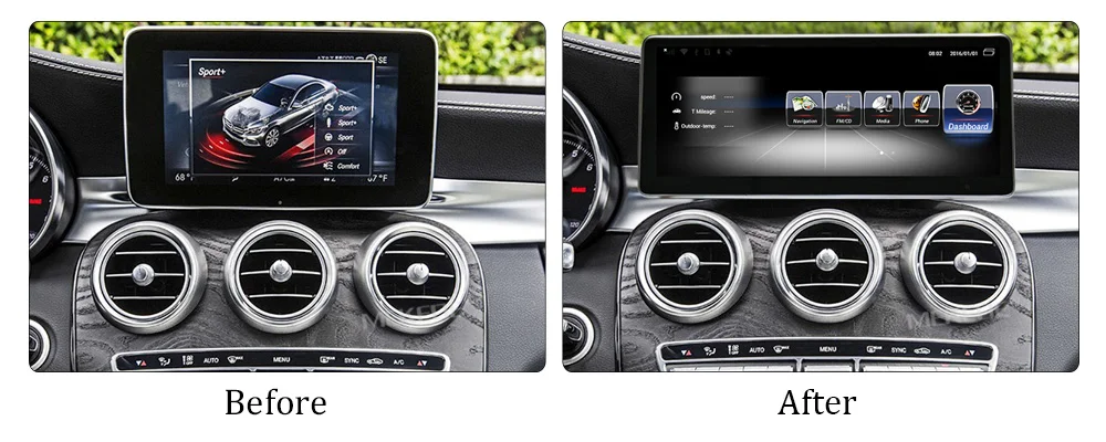 MEKEDE Android 7,1 4G LTE для Mercedes Benz C Class S205 W205- Мультимедиа Радио стерео тире мультимедийный плеер
