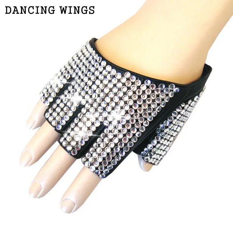 Мужские и wo мужские DJ Клубные шоу ПУ кожаные перчатки для певцов ds drill алмазные