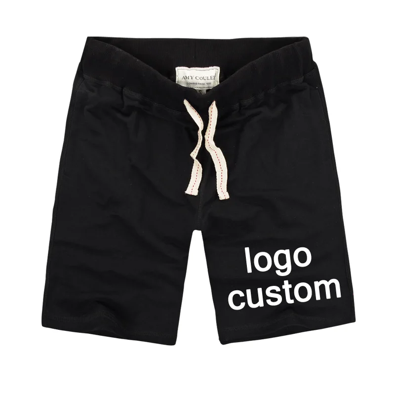 Хлопковые мужские шорты с индивидуальным рисунком повседневные принтом сделай