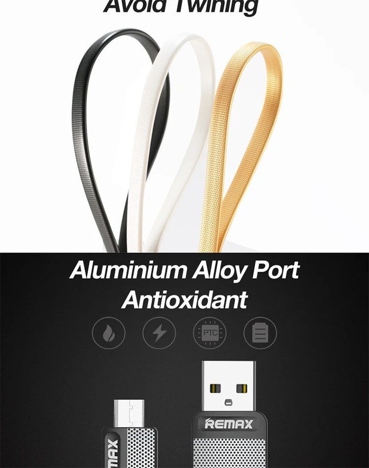 Remax 1 м кабель для передачи данных зарядный Micro USB IOS type C металлический зарядный кабель 2,4 А прочный кабель для быстрой зарядки для Iphone huawei