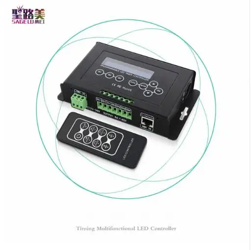BC-300 DC12V-36V Время программируемый светодиодный диммер RGB/RGBW полосы светильник контроллер программируемый таймер светильник DMX 512 контроллер