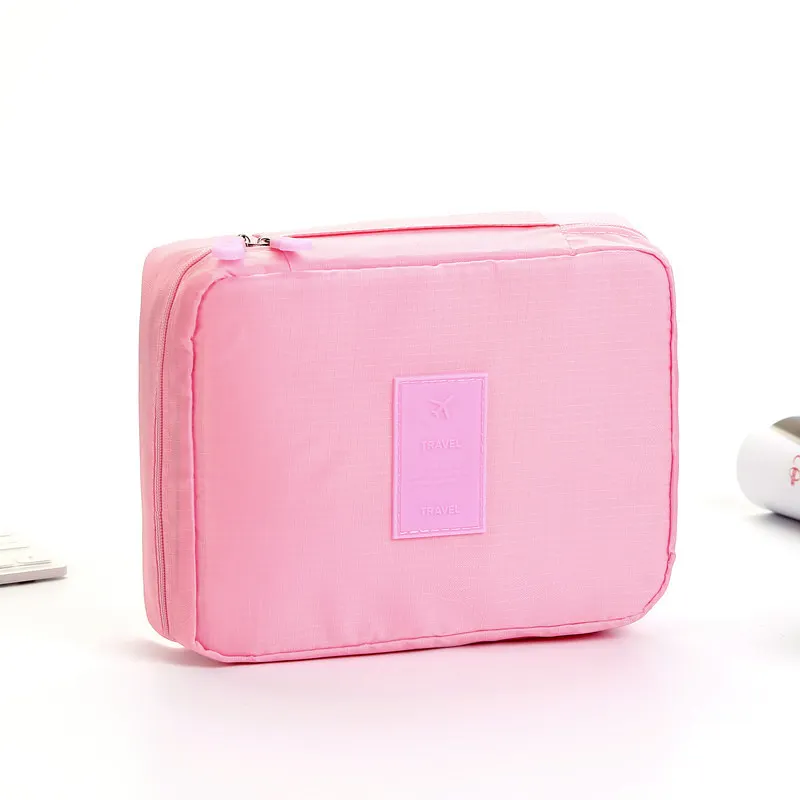 Pink Высококачественная многофункциональная косметичка женские туалетные сумки-органайзеры для косметики водонепроницаемые женские косметички для хранения - Цвет: Pink