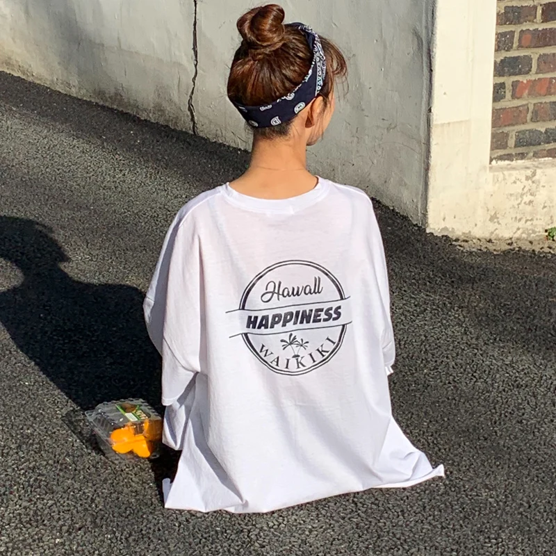 Женская футболка 2019 нейтральные футболки летняя с коротким рукавом женское