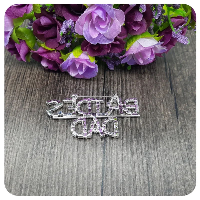 Муса горный хрусталь брохес Crystal Clear Цвет &quotневесты папа&quot Броши Шпильки для Для