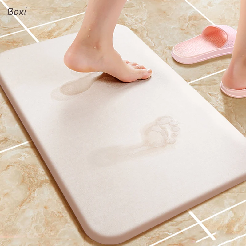 Коврики для ванной Boxi нескользящий коврик ног из диатомовой глины быстрое